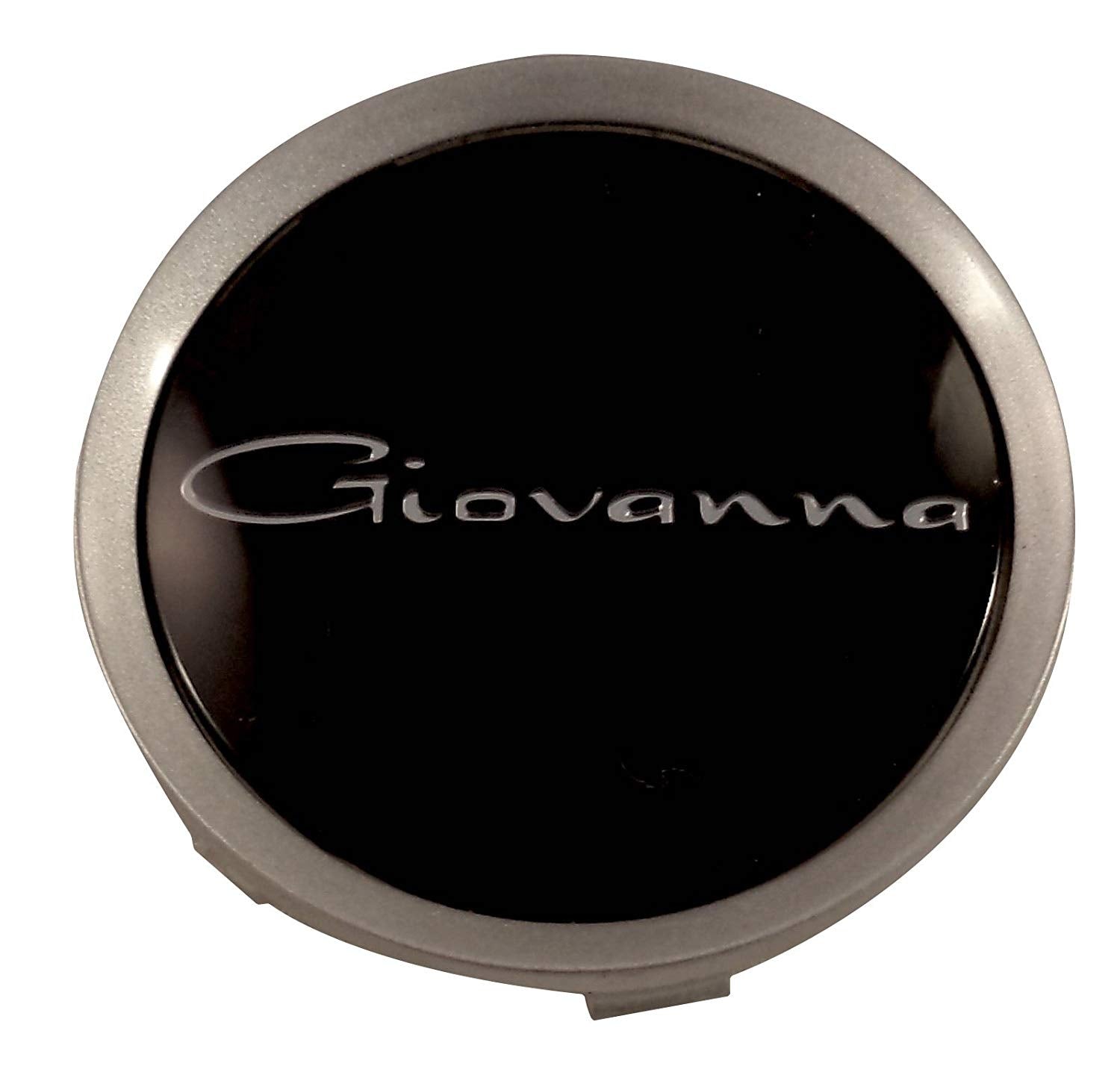 Giovanna Wheels Silver / Gloss Black Custom Wheel Center Cap # 998K75 / S709-29 (1 CAP)