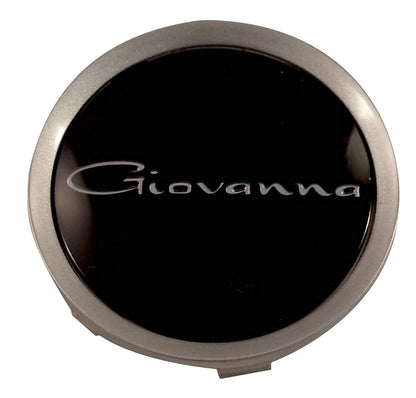 Giovanna Wheels Silver / Gloss Black Custom Wheel Center Cap # 998K75 / S709-29 (1 CAP)