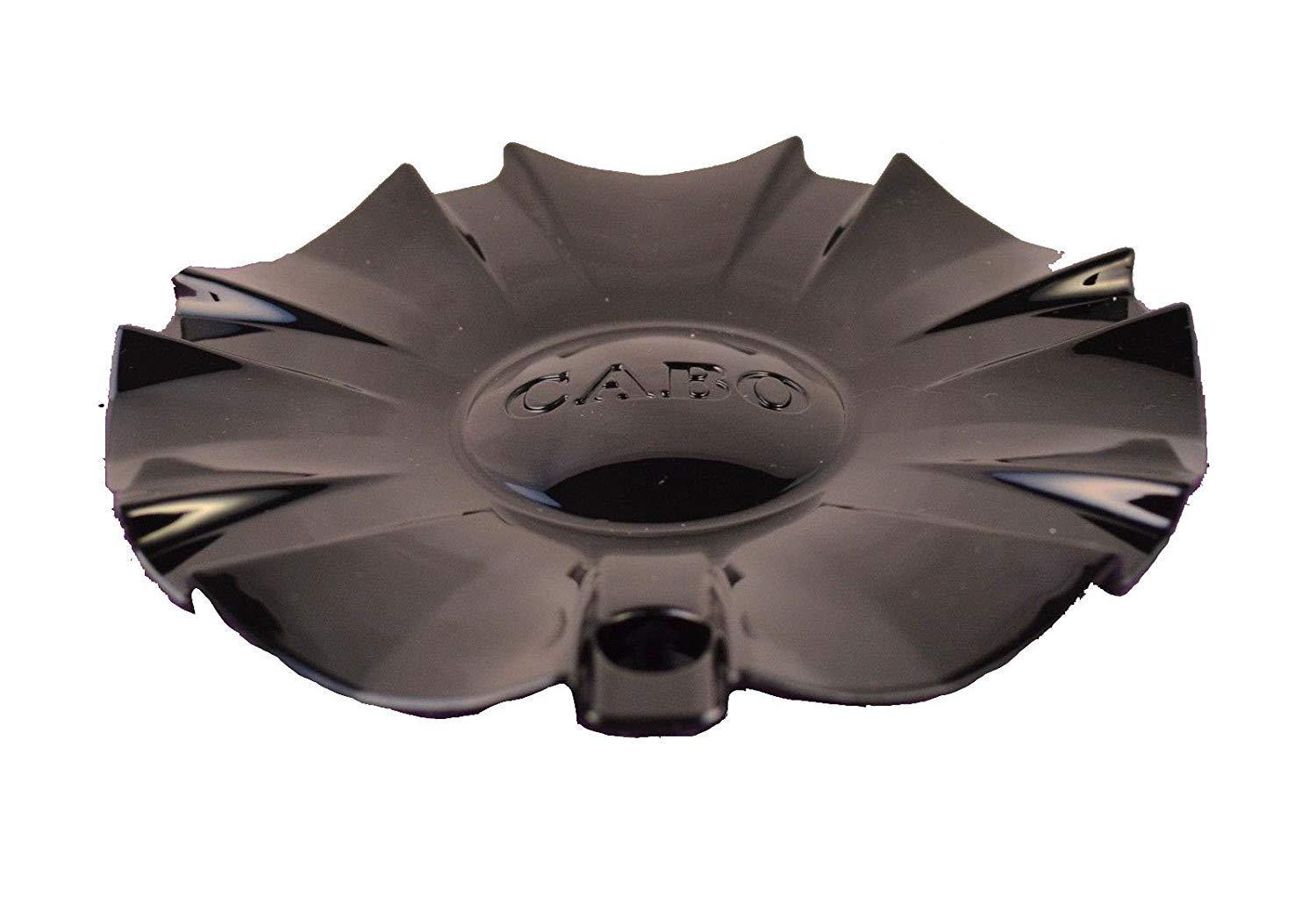 Cabo Wheels Gloss Black Custom Wheel Center Caps # C120301-CAP (4 CAPS)