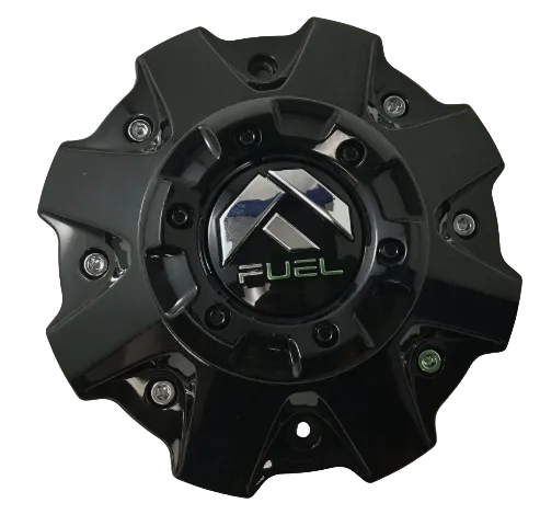 Front view of Fuel 1001-81GB gloss black wheel center cap