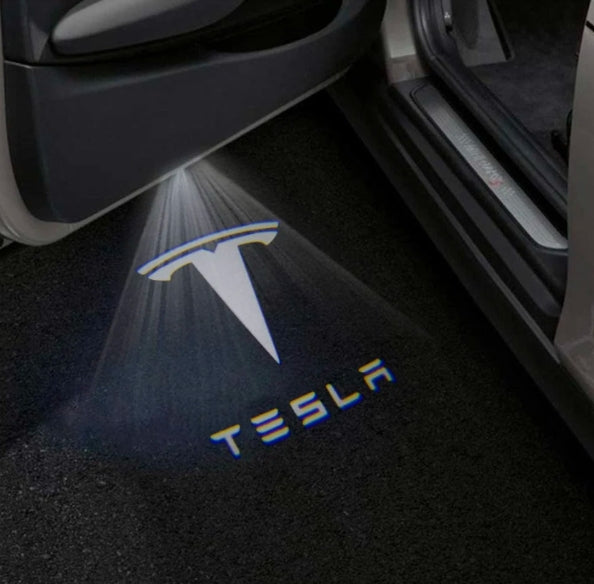 Tesla Model S Premium Door Puddle Lights Multiple Designs 2014–2019