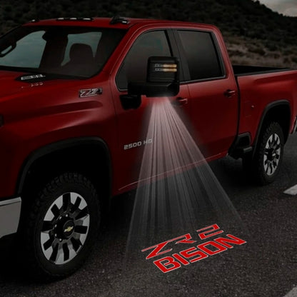 Chevrolet Silverado Premium Side Wing Mirror Puddle Lights Multiple Designs 2014-2026