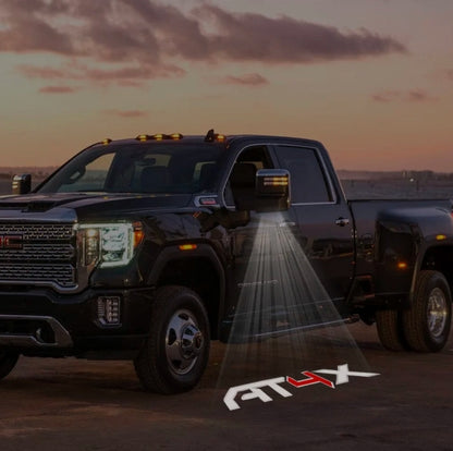 GMC Sierra Premium Side Wing Mirror Puddle Lights Multiple Designs 2015-2026
