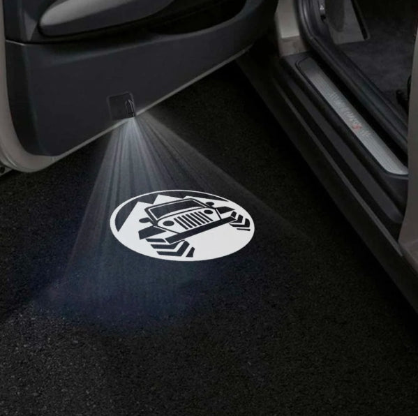 Jeep Cherokee Sport Premium Door Puddle Lights Multiple Designs 2014–2018