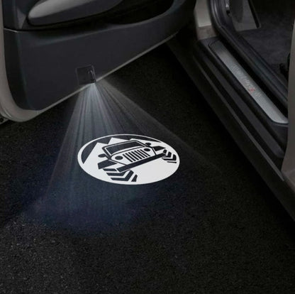 Jeep Cherokee Sport Premium Door Puddle Lights Multiple Designs 2014–2018