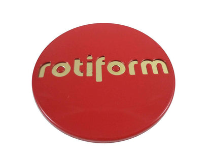 RotiForm Red/Gold Emblem Custom Wheel Center Caps # 1003-40RG (4 CAPS)
