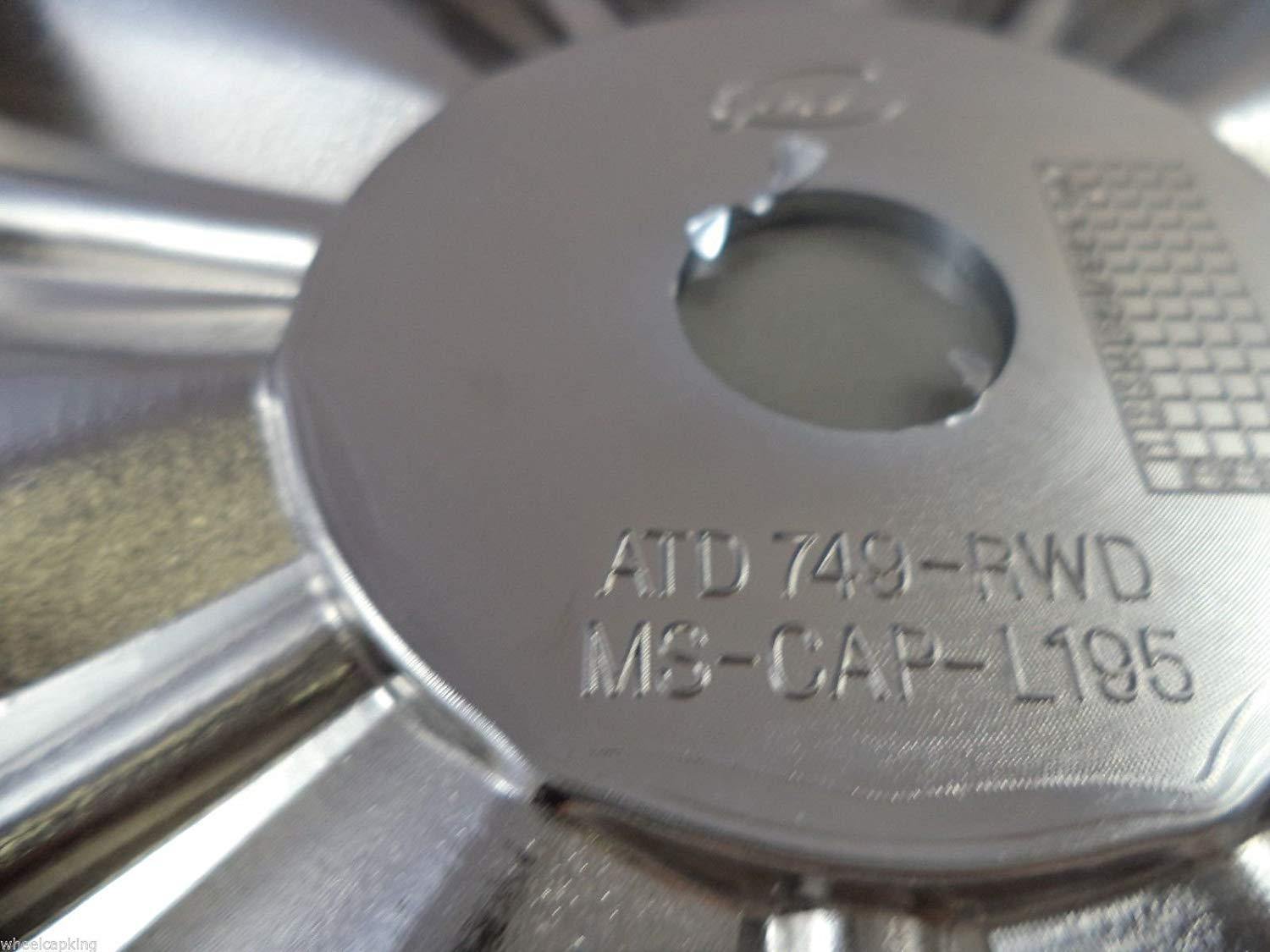 Mossa Wheels Chrome Custom Wheel Center Caps # 749-RWD /MS-CAP-L195 (1 CAP)