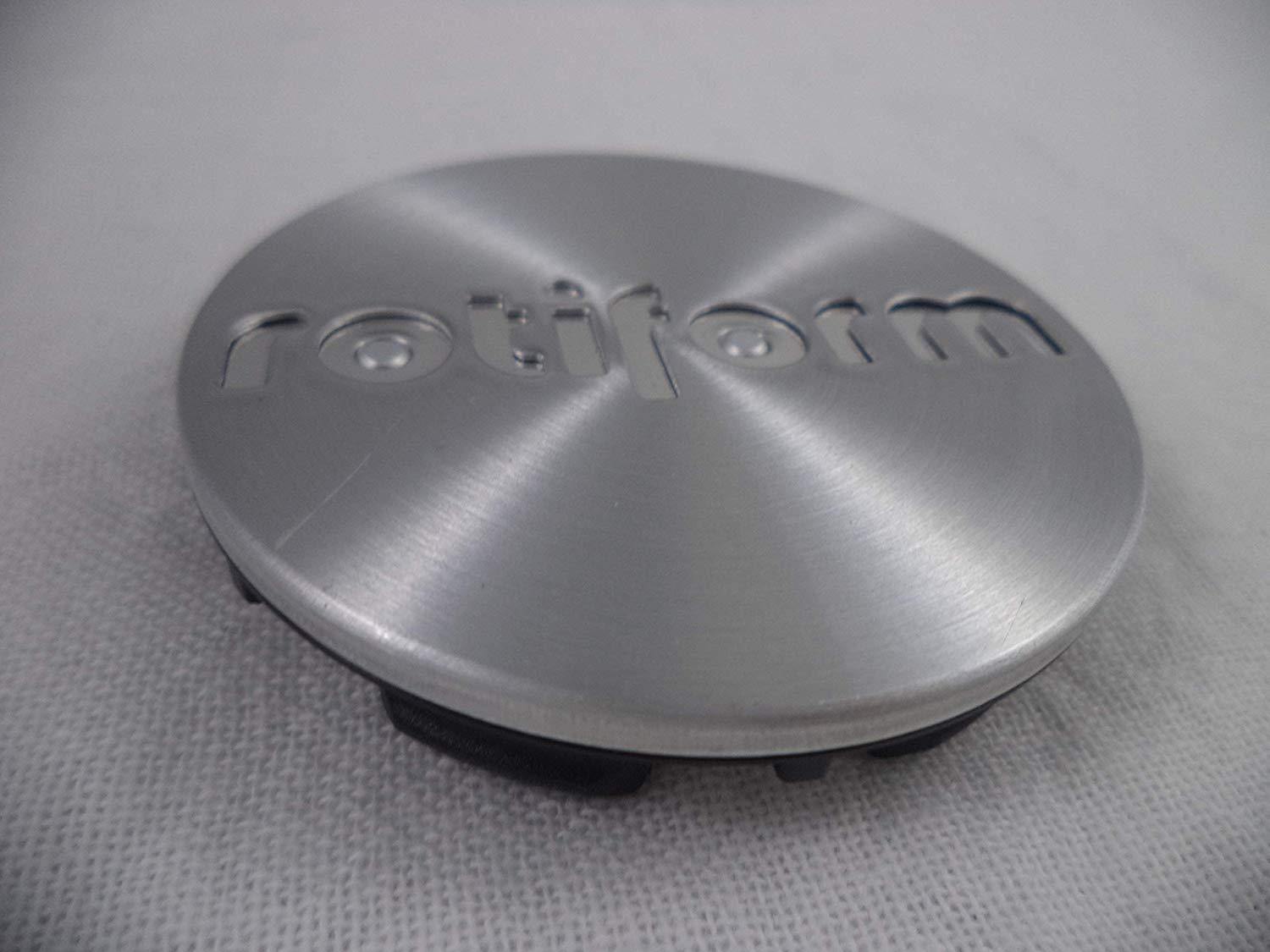 RotiForm Silver Custom Wheel Center Caps # 1003-40M Silver Emblem (4 CAPS)