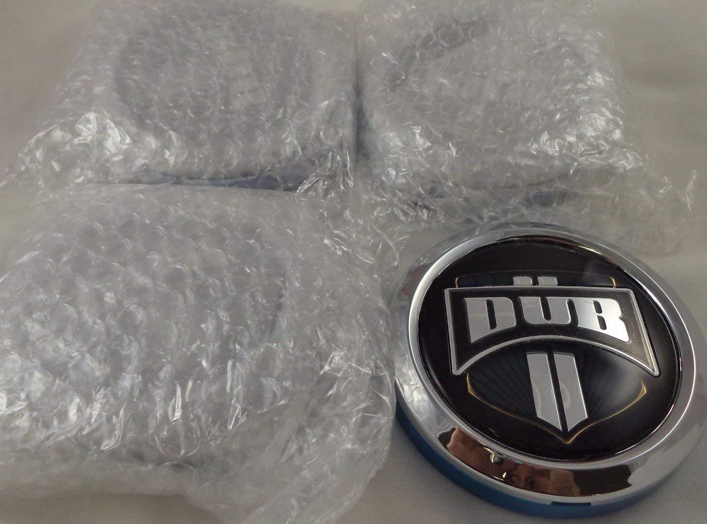 Dub Wheels Chrome Spinner Wheel Center Caps # 1002-01 (4 CAPS)