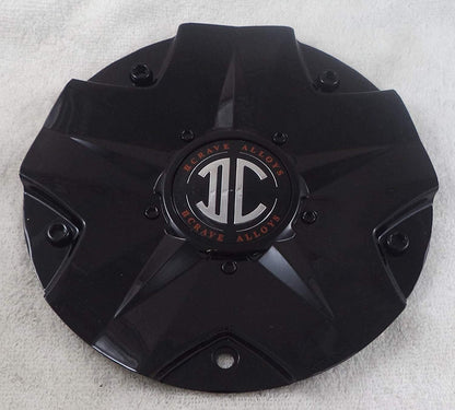 2 Crave C518702 Wheels Gloss Black Center Caps (4 CAPS)