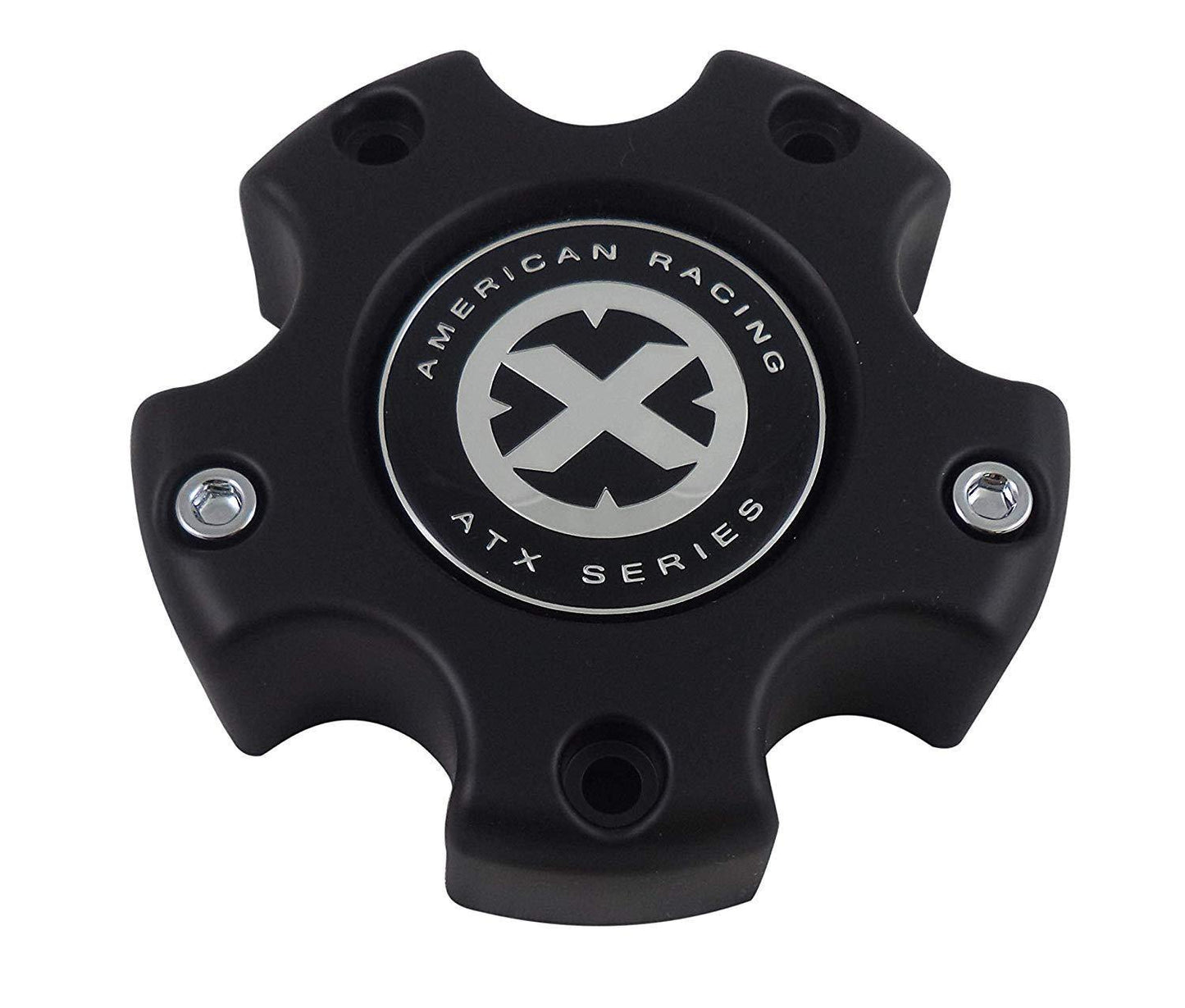 American Racing ATX Wheels Flat Black Custom Wheel Center Caps # CAP M-733 / AX845L121 (1 CAP)