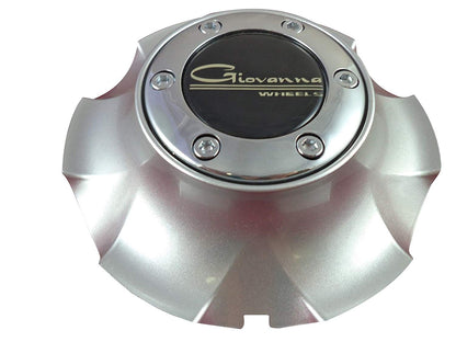 Giovanna Wheels Silver Custom Wheel Center Cap # 136C (4 CAPS)
