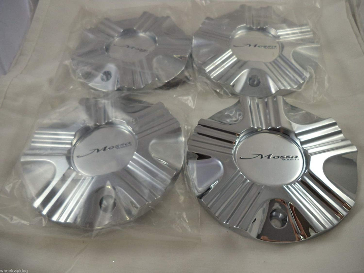 Mossa Wheels Chrome Custom Wheel Center Caps # C-743 / CAP-743C (4 CAPS)