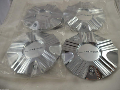 Mossa Wheels Chrome Custom Wheel Center Caps # C-743 / CAP-743C (4 CAPS)
