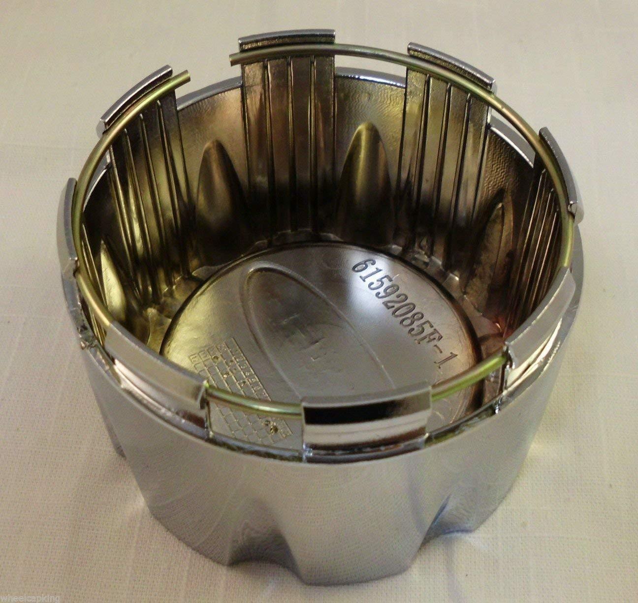 Raceline Wheels Chrome Custom Wheel Center Caps # 61592085F-1 (4 CAPS)