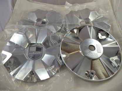 Mossa Wheels Chrome Custom Wheel Center Caps # 748-RWD /MS-CAP-L194 (4 CAPS)