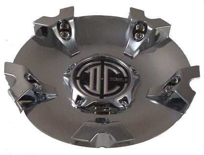 2 Crave Wheels Chrome Lug Wheel Center Caps QTY 4 # CAP-N018