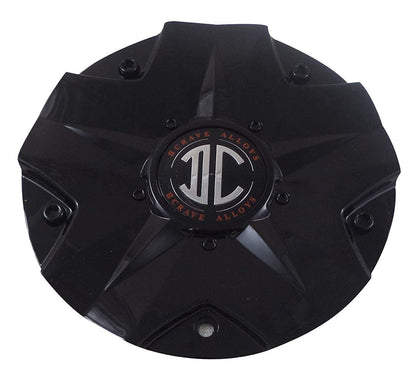 2 Crave C518702 Wheels Gloss Black Center Caps (1 CAP)