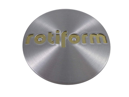 RotiForm Silver Custom Wheel Center Caps # 1003-40MG Gold Emblem (1 CAP)