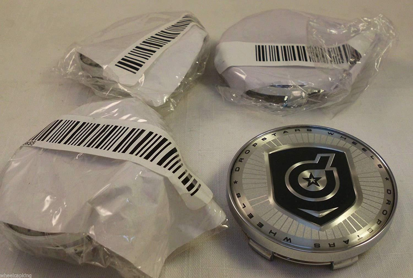 Dropstars Wheels 369K65 Chrome Custom Wheel Center Caps (4 CAPS)