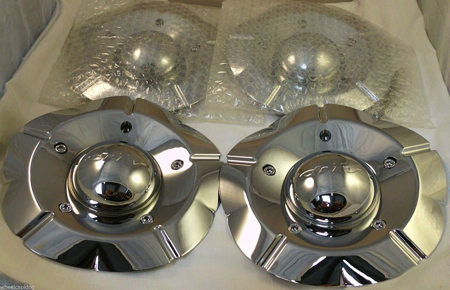 DRIV # 8950-15-A / F206-03 Chrome Custom Wheel Center Cap (4 CAPS)