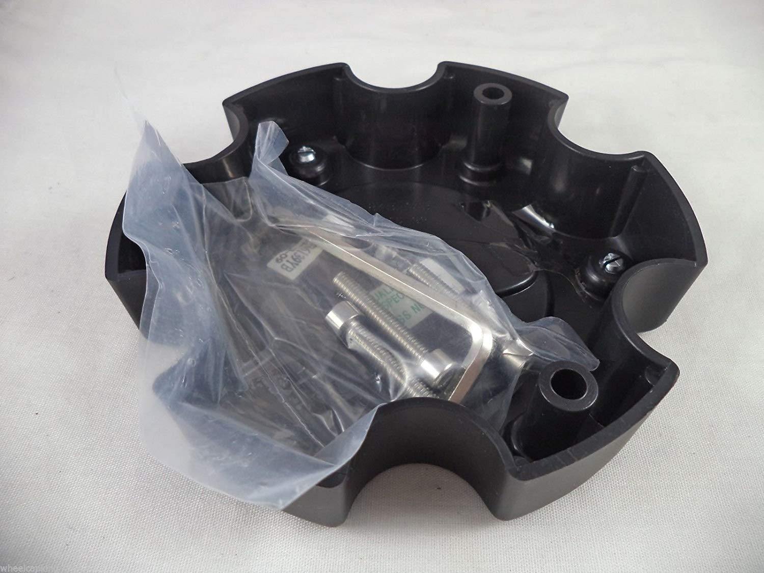 Moto Metal MO909B6139YB Flat Black Wheel Center Caps (1 CAP)