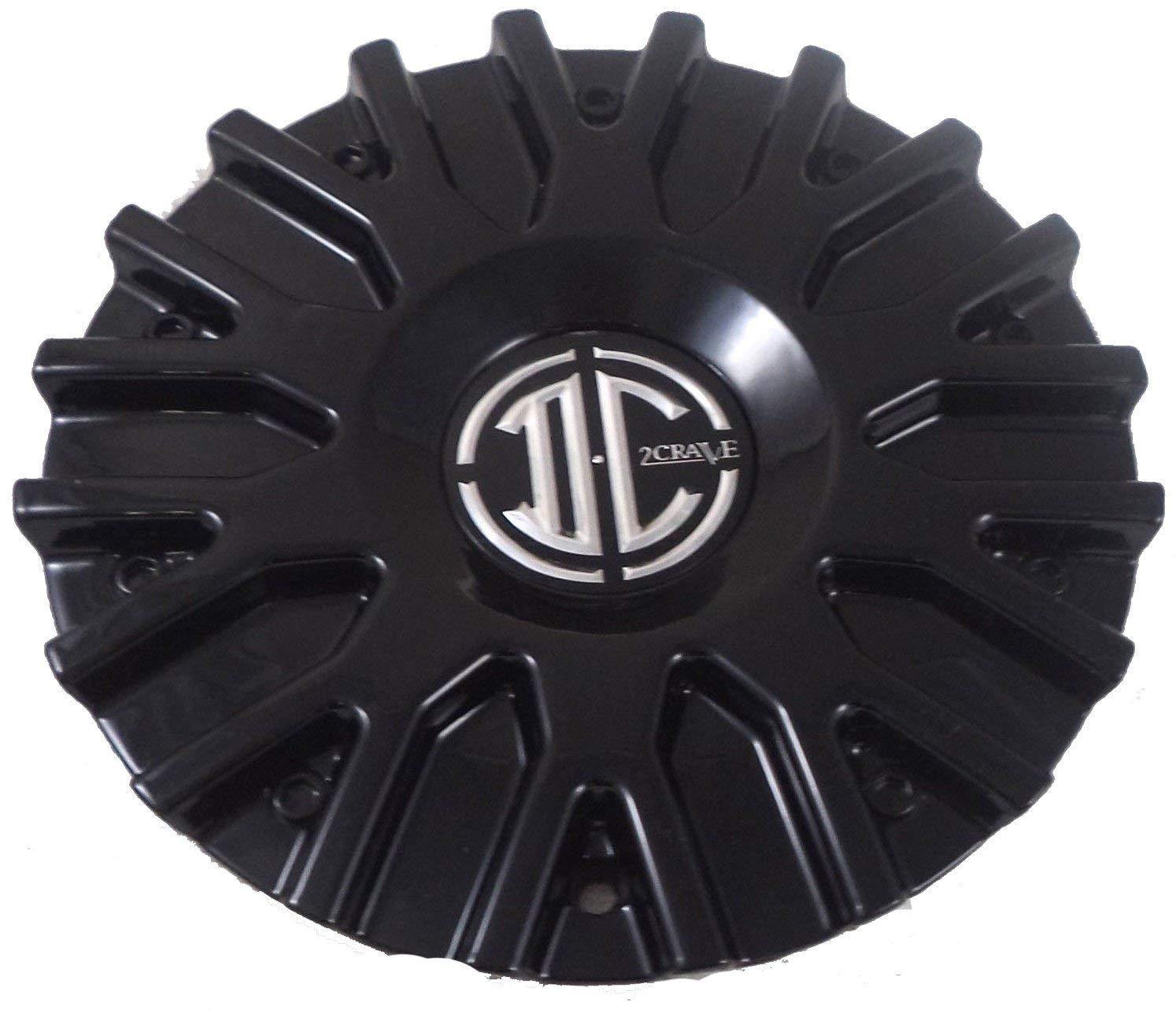 2 Crave Wheels Black Wheel Center Caps QTY 4 # C106101-2295 CAP