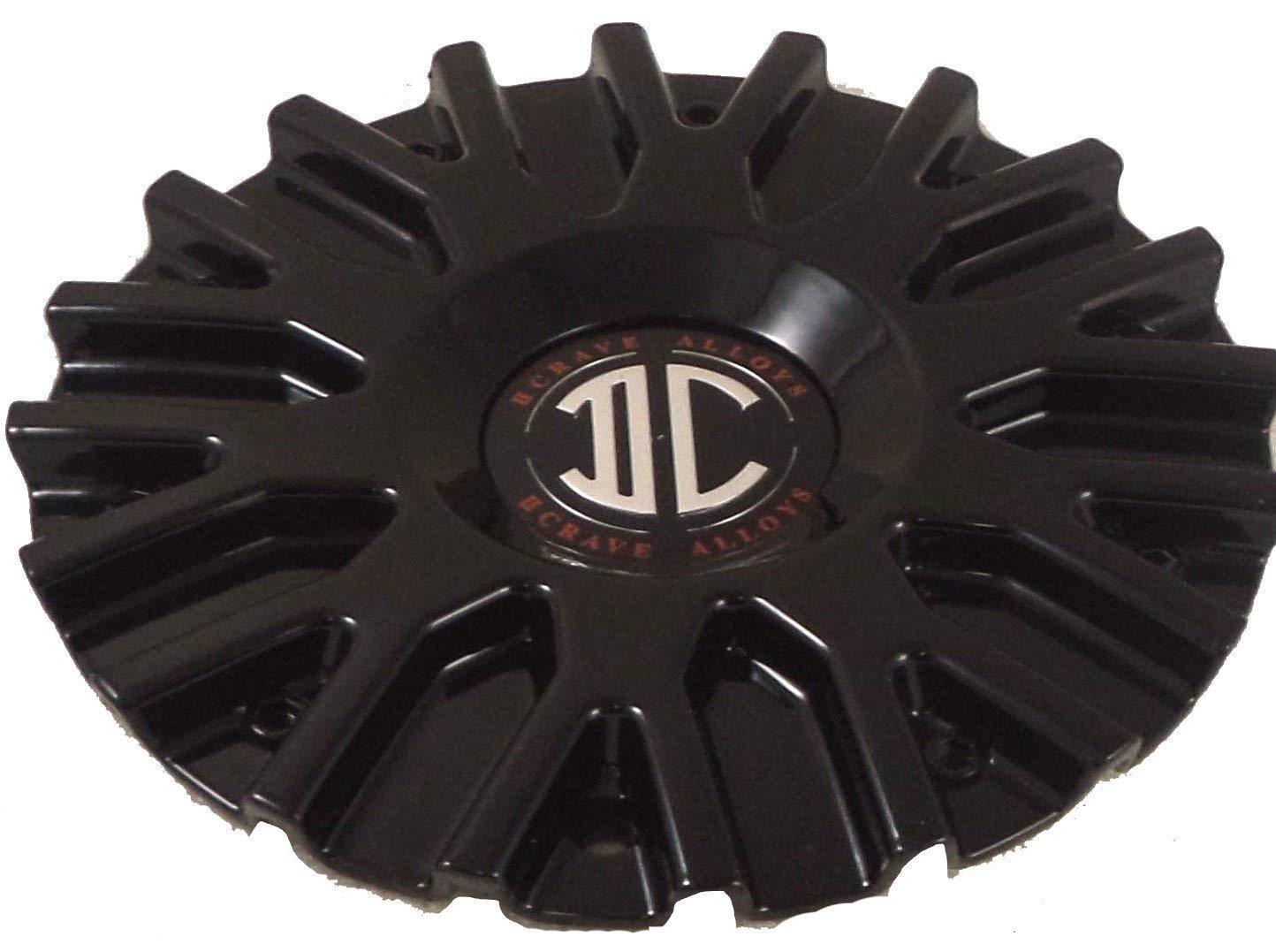 2 Crave Wheels Black Wheel Center Caps QTY 1 # C106101-2295 CAP