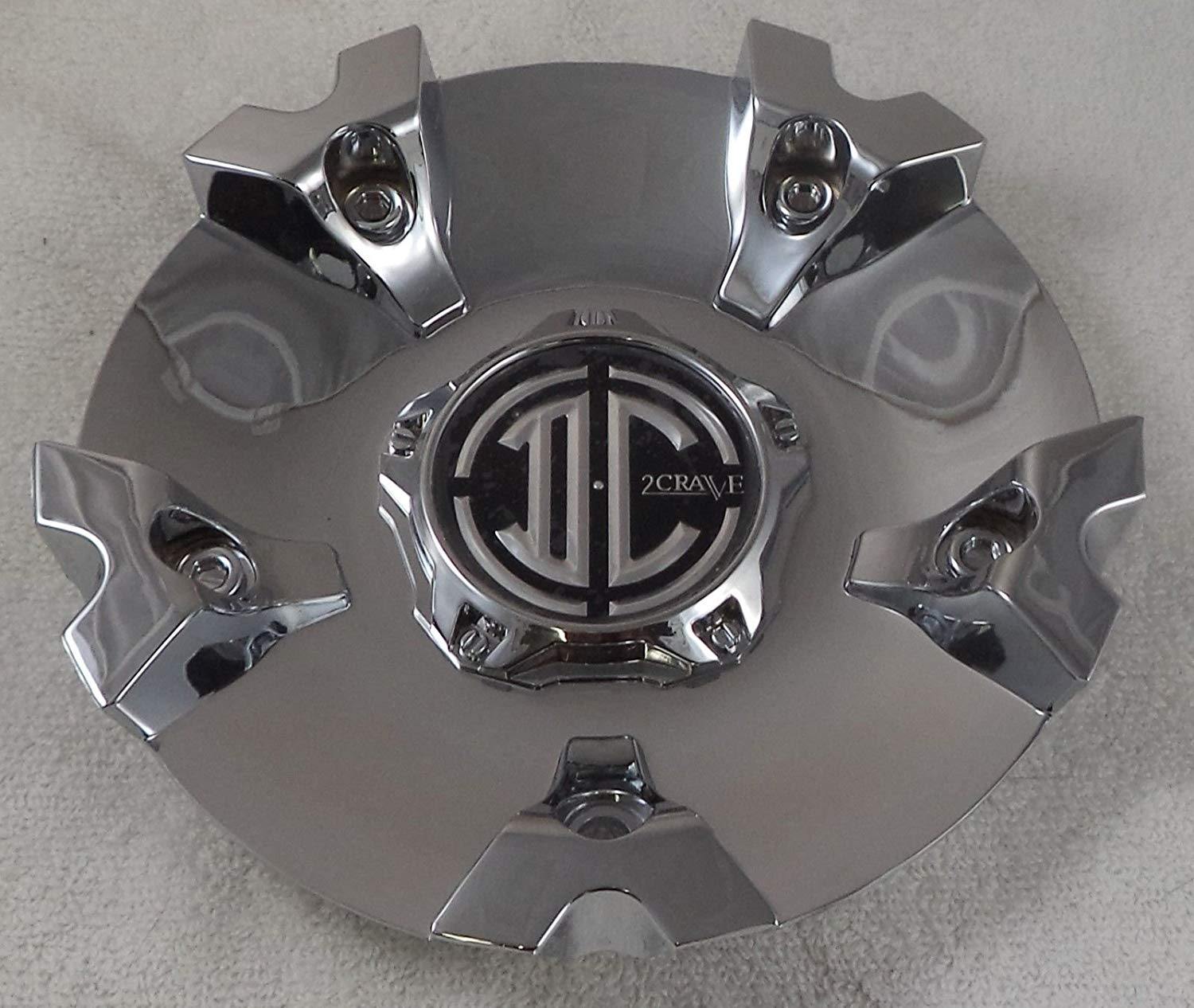 2 Crave Wheels Chrome Lug Wheel Center Caps QTY 4 # CAP-N018