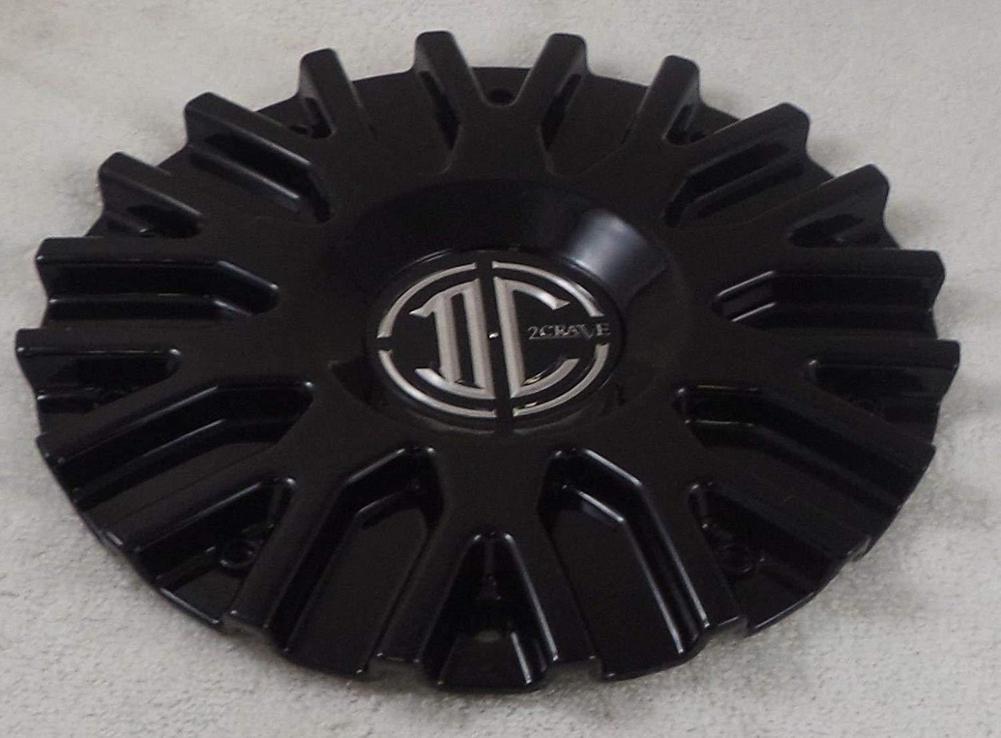 2 Crave Wheels Black Wheel Center Caps QTY 4 # C106101-2295 CAP