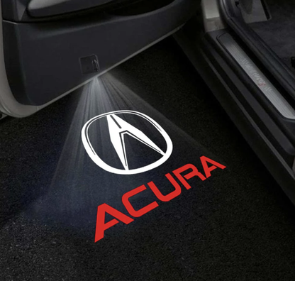 Acura ILX Door Stick On Puddle Lights Multiple Designs 2013–2022