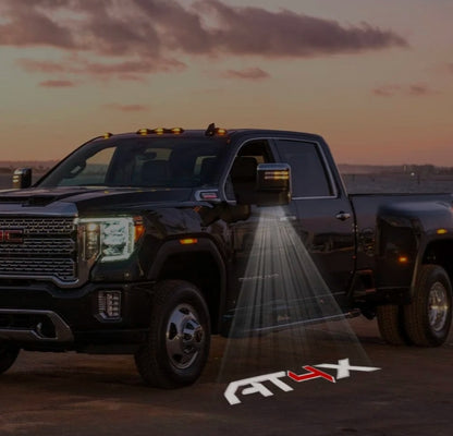 GMC Sierra Premium Side Wing Mirror Puddle Lights Multiple Designs 2015-2026