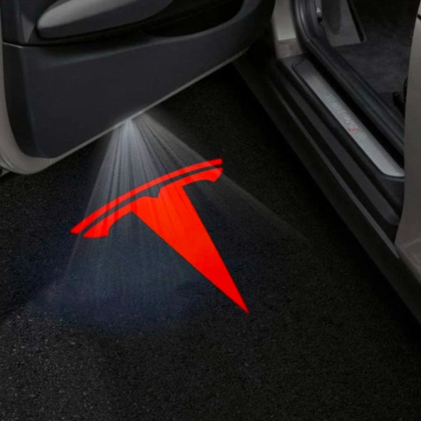 Tesla Model S Premium Door Puddle Lights Multiple Designs 2014–2019