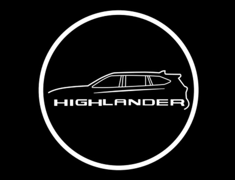 Toyota Highlander Premium Door Puddle Lights Multiple Designs 2008-2026
