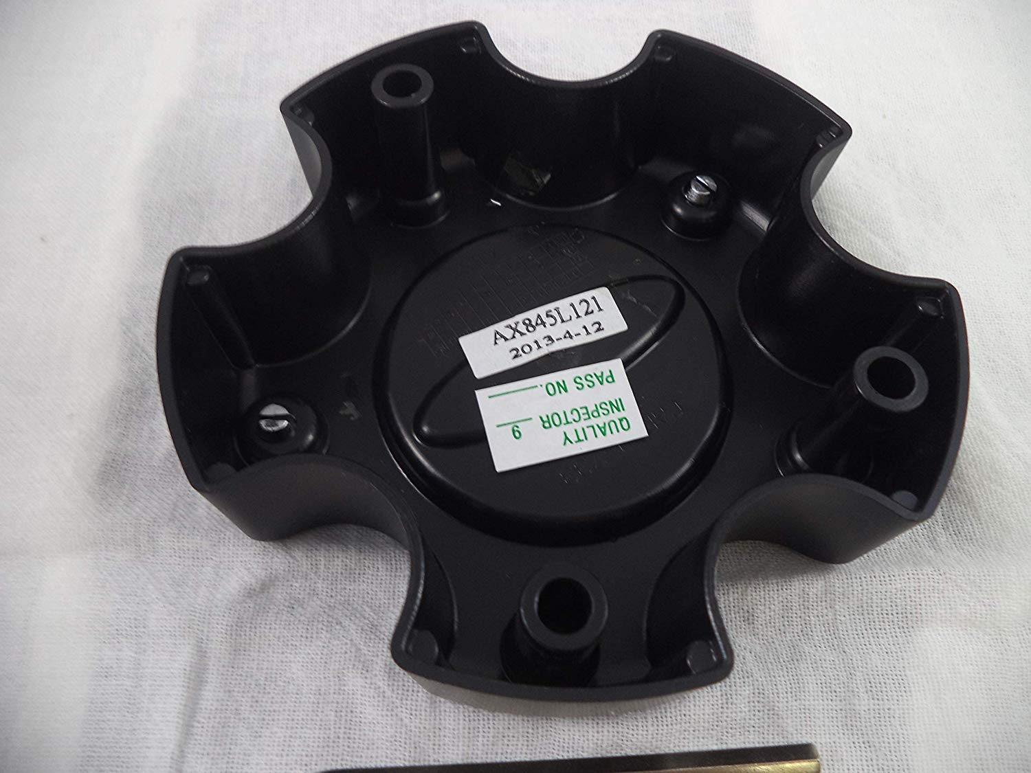 American Racing ATX Wheels Flat Black Custom Wheel Center Caps # CAP M-733 / AX845L121 (1 CAP)