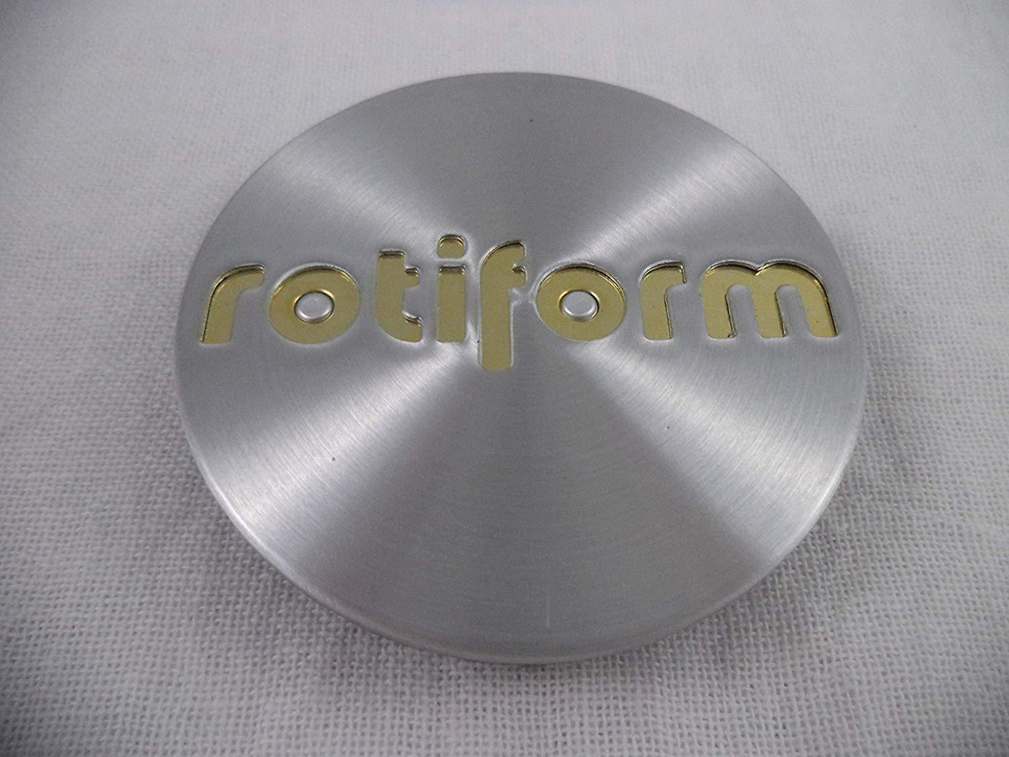 RotiForm Silver Custom Wheel Center Caps # 1003-40MG Gold Emblem (4 CAPS)