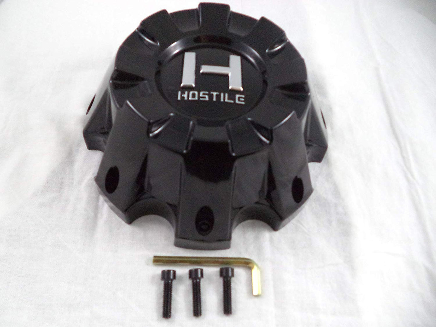 Hostile Wheels Gloss Black Custom Center Cap # HC-8801 / HC-8801B (1 CAP)