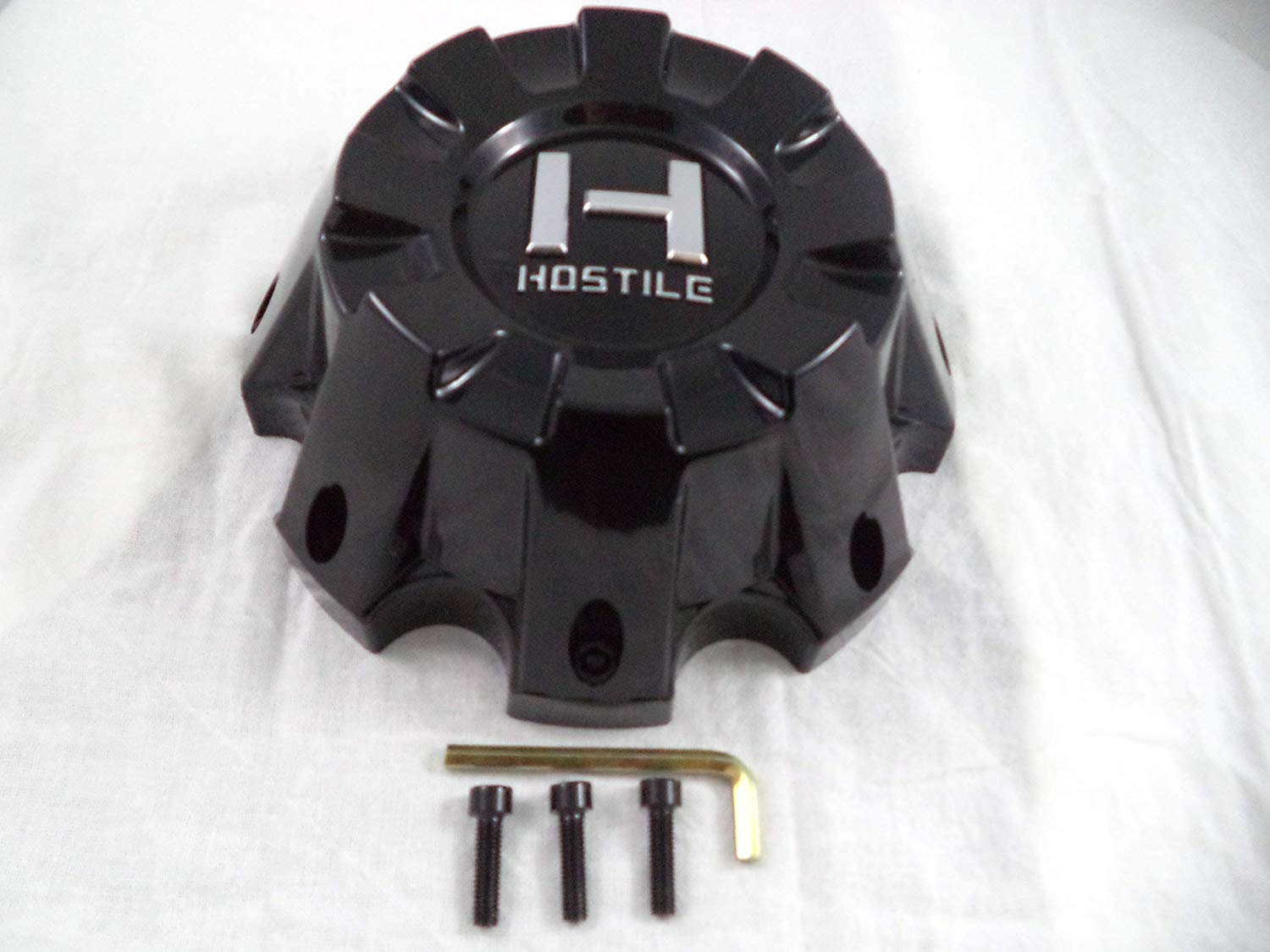 Hostile Wheels Gloss Black Custom Center Cap # HC-8801 / HC-8801B (1 CAP)