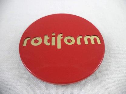RotiForm Red/Gold Emblem Custom Wheel Center Caps # 1003-40RG (4 CAPS)