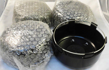 Moz Wheels Gloss Black Custom Wheel Center Cap # 2001-13 (4 CAPS)