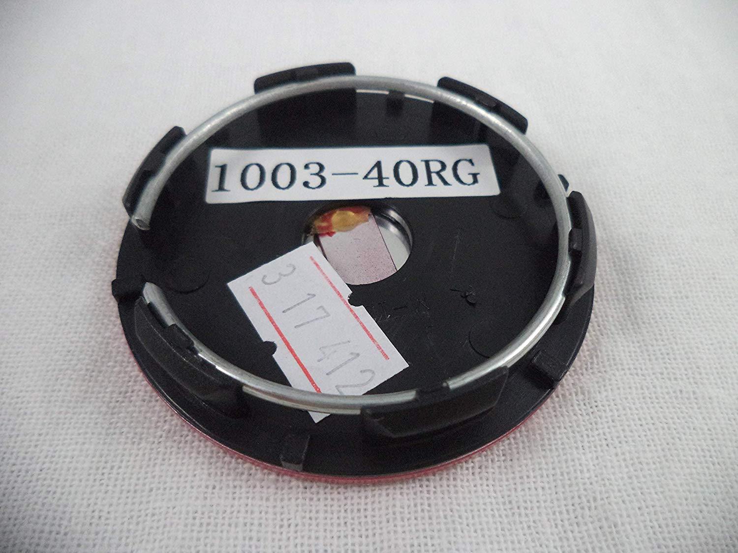 RotiForm Red/Gold Emblem Custom Wheel Center Caps # 1003-40RG (4 CAPS)