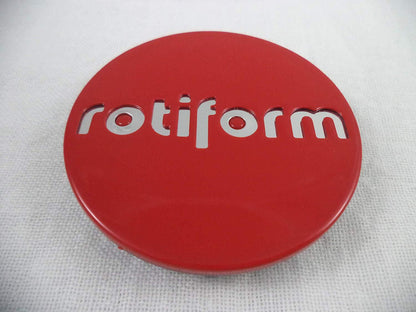 RotiForm Red Custom Wheel Center Caps # 1003-40RC (1 Cap)