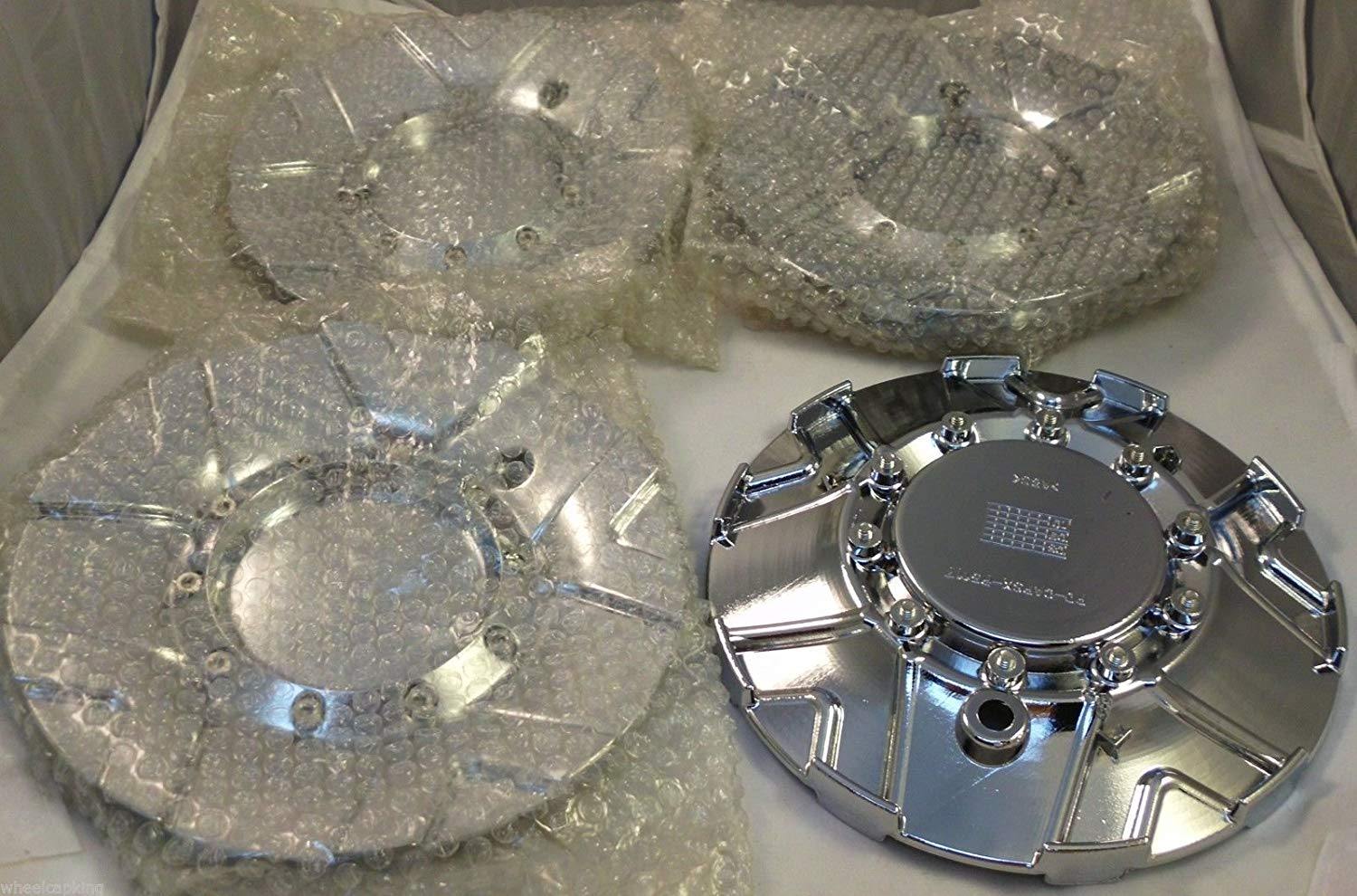 Moz Wheels PD-CAPSX-P5117 Chrome Custom Wheel Center Caps (Set of 4)