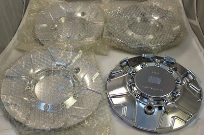 Moz Wheels PD-CAPSX-P5117 Chrome Custom Wheel Center Caps (Set of 4)