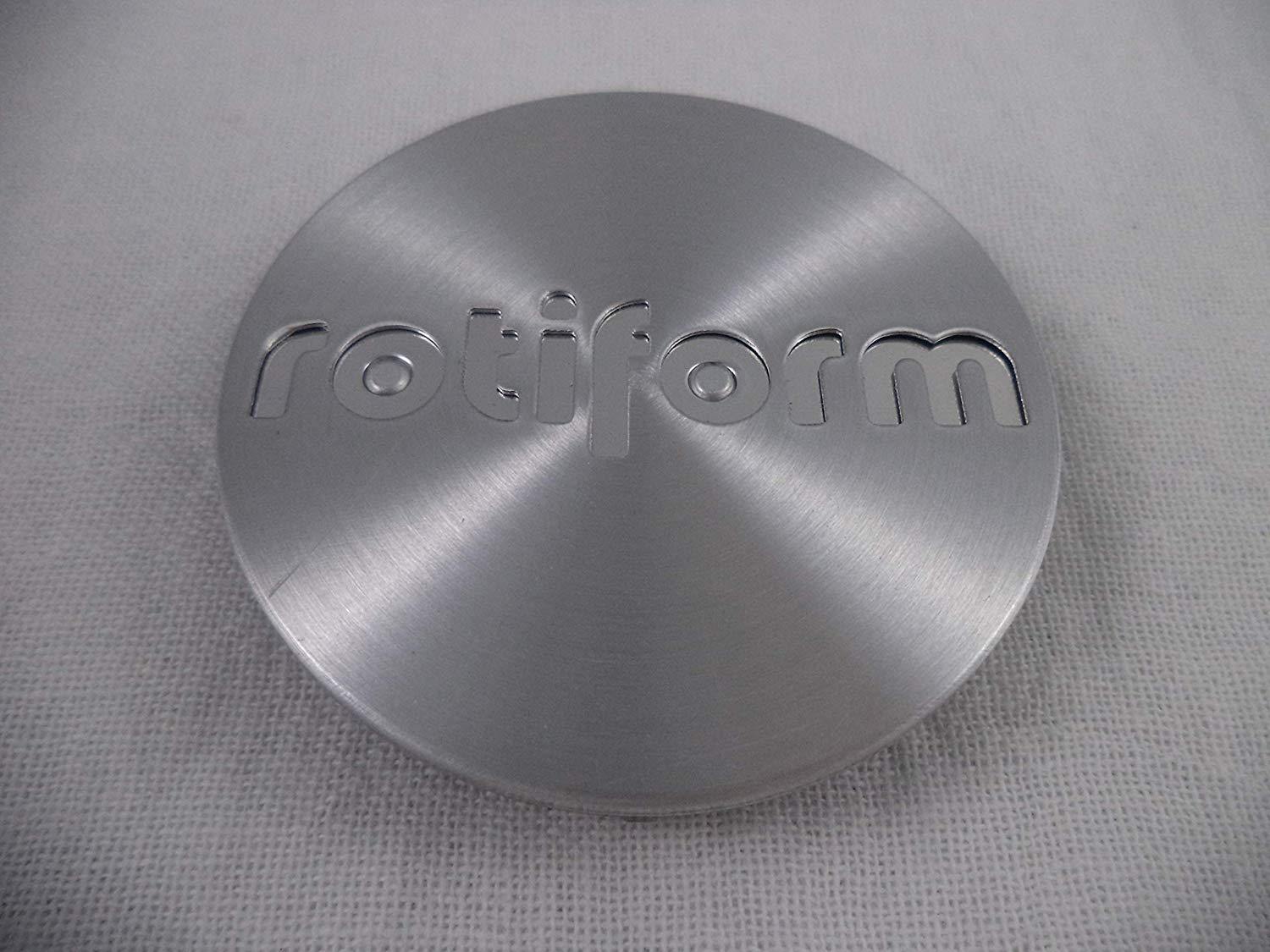 RotiForm Silver Custom Wheel Center Caps # 1003-40M Silver Emblem (4 CAPS)