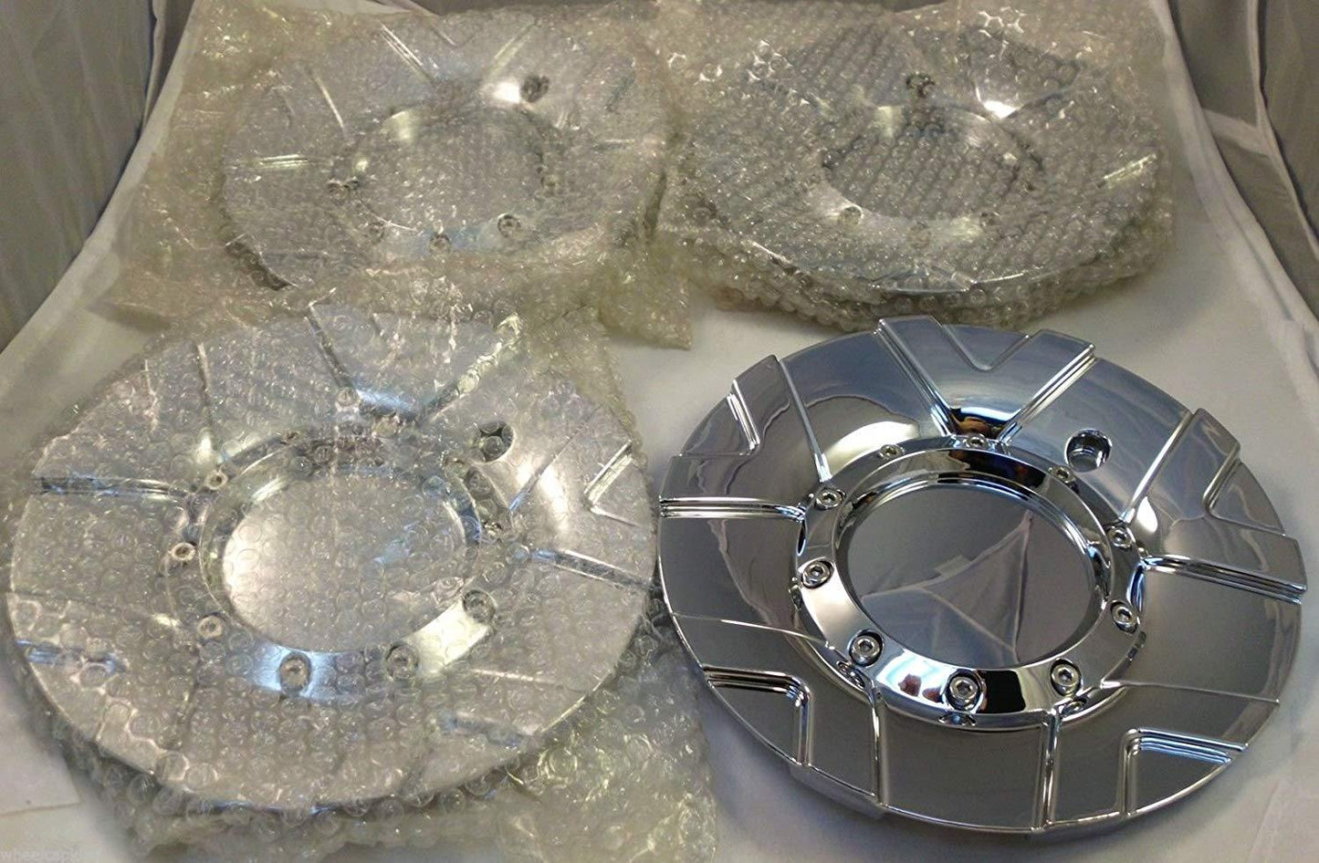 Moz Wheels PD-CAPSX-P5117 Chrome Custom Wheel Center Caps (Set of 4)