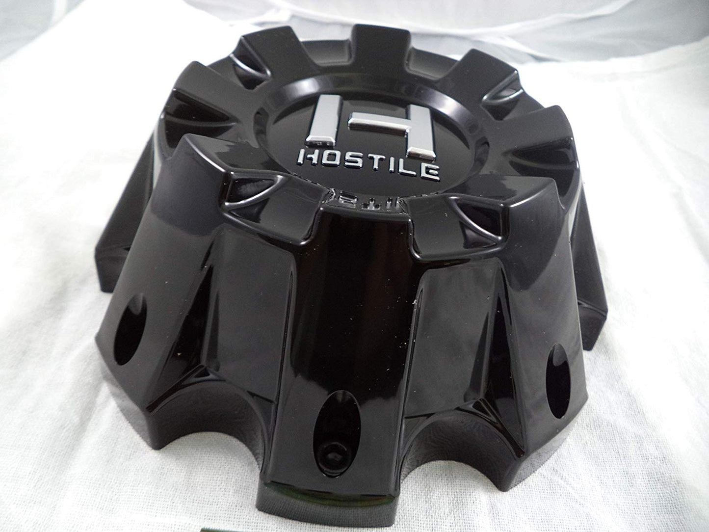 Hostile Wheels Gloss Black Custom Center Cap # HC-8801 / HC-8801B (1 CAP)