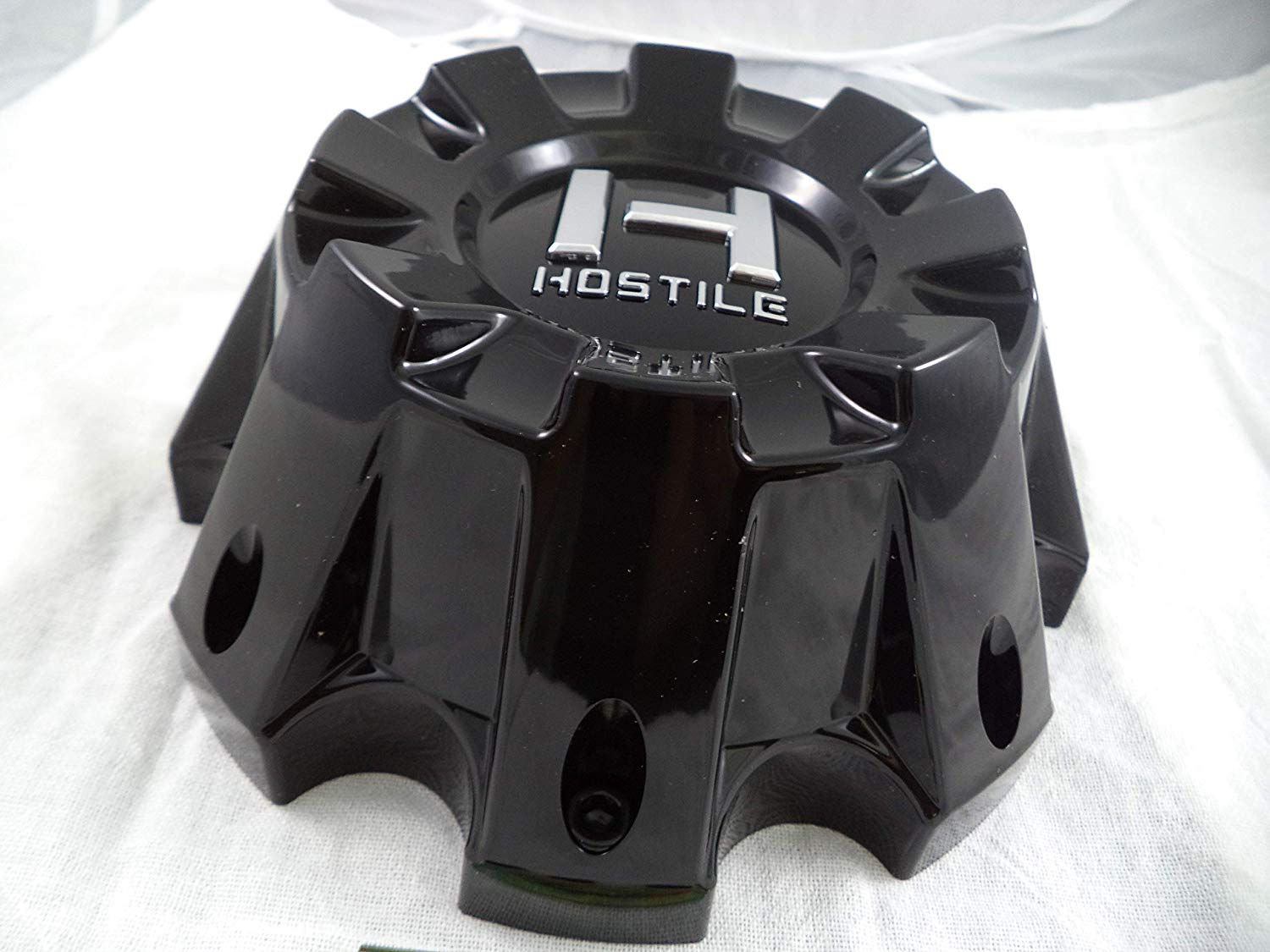 Hostile Wheels Gloss Black Custom Center Cap # HC-8801 / HC-8801B (1 CAP)