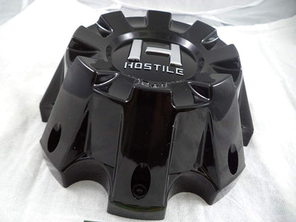 Hostile Wheels Gloss Black Custom Center Cap # HC-8801 / HC-8801B (1 CAP)