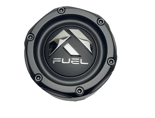 Fuel 1003-50MB flat black wheel center cap detail